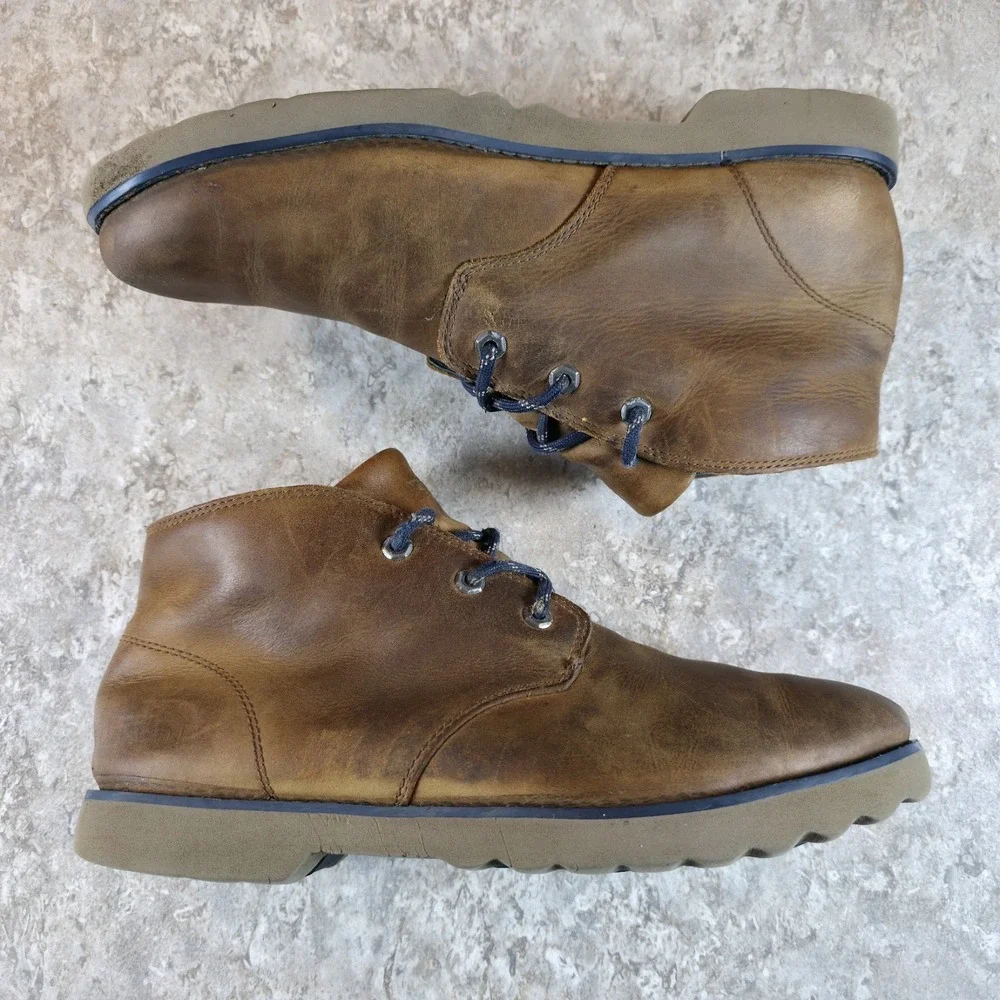 The North Face Ballard II Chukka Hiking Trail Boots Mens US 9 Brown Leather